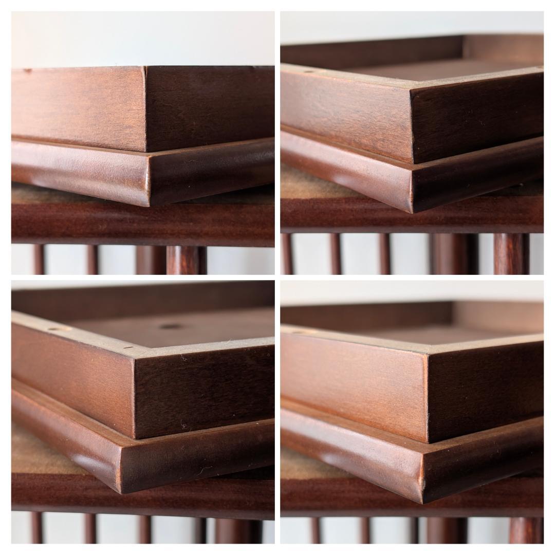 ビンテージ リボルビングブックケース ウッドシェルフ 飾り棚 回転式本棚 美品