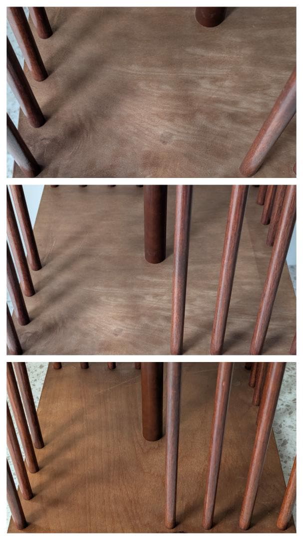 ビンテージ リボルビングブックケース ウッドシェルフ 飾り棚 回転式本棚 美品