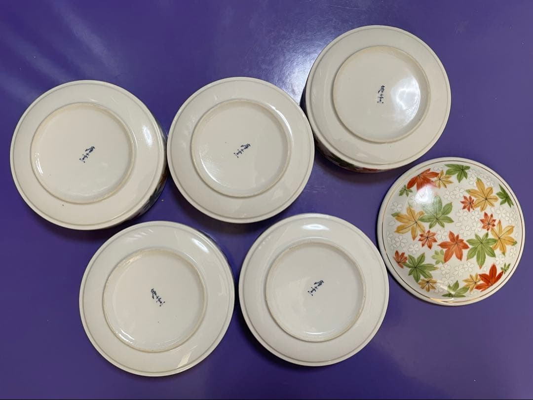 前畑陶器　庫山窯　蓋付き五段重箱　【当時品　希少】