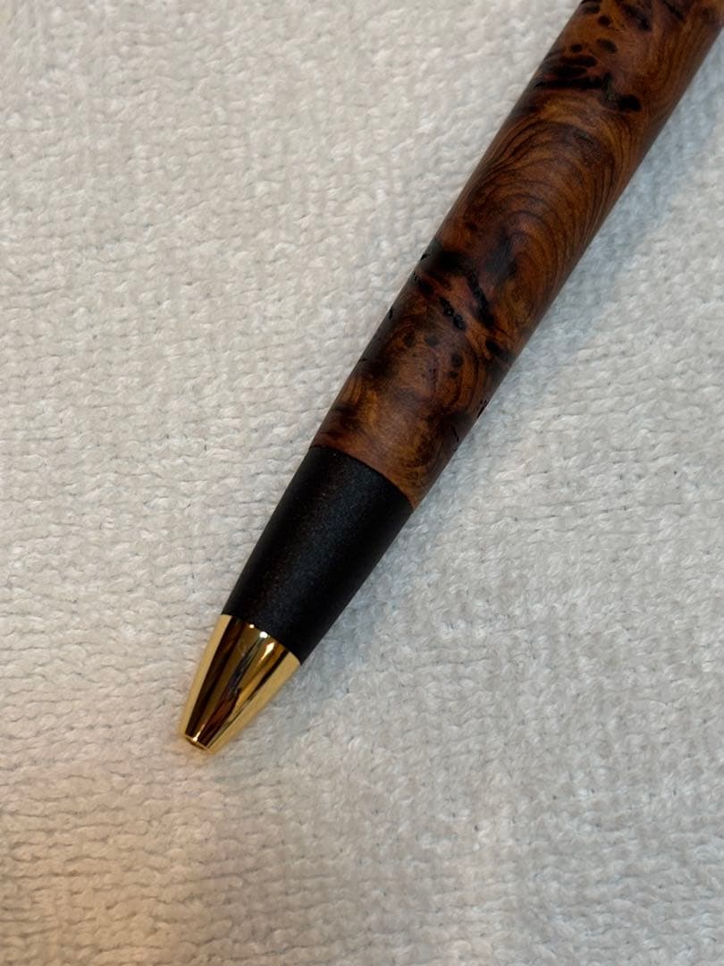 屋久杉 工房 京 特上泡瘤 油木 無垢 木軸 シャープペンシル 現地購入品