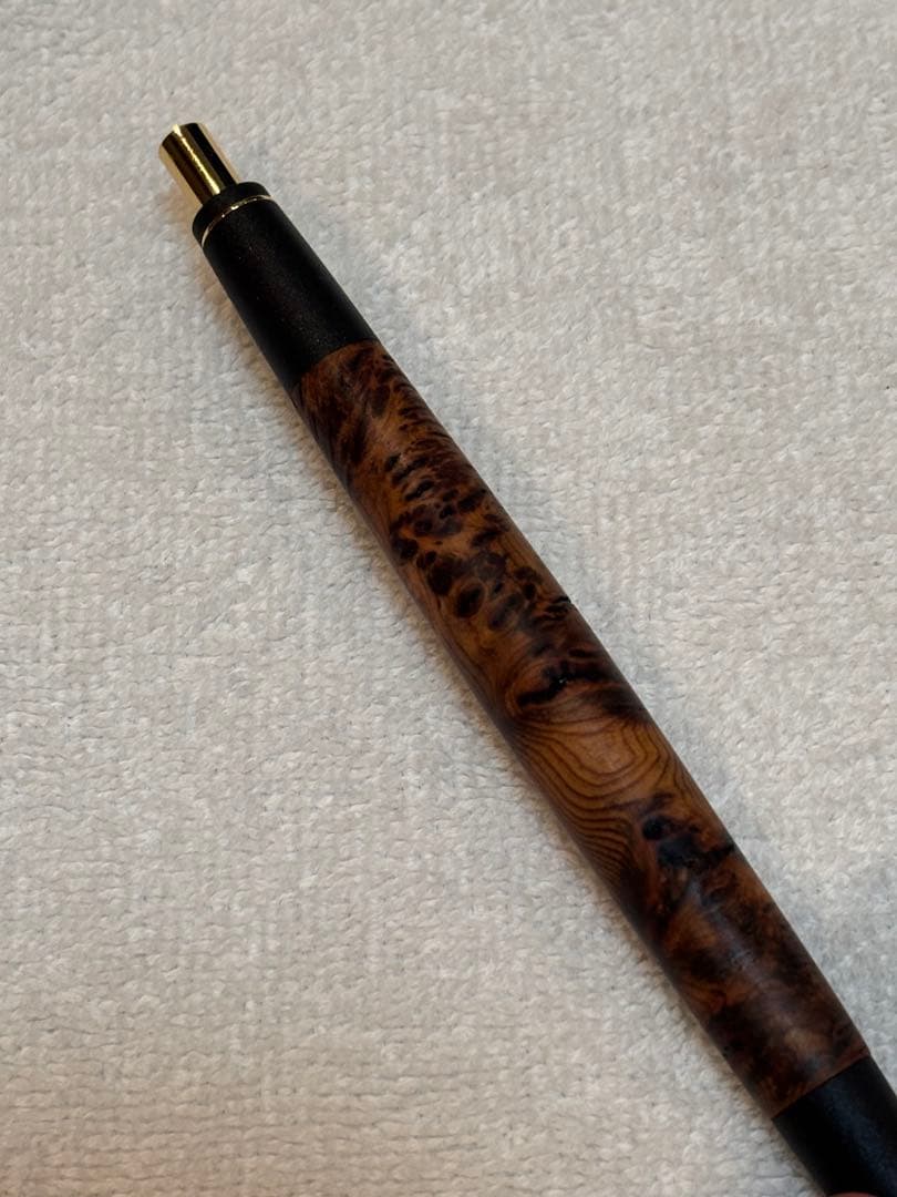 屋久杉 工房 京 特上泡瘤 油木 無垢 木軸 シャープペンシル 現地購入品