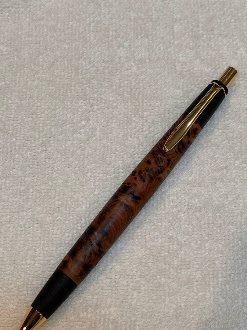 屋久杉 工房 京 特上泡瘤 油木 無垢 木軸 シャープペンシル 現地購入品