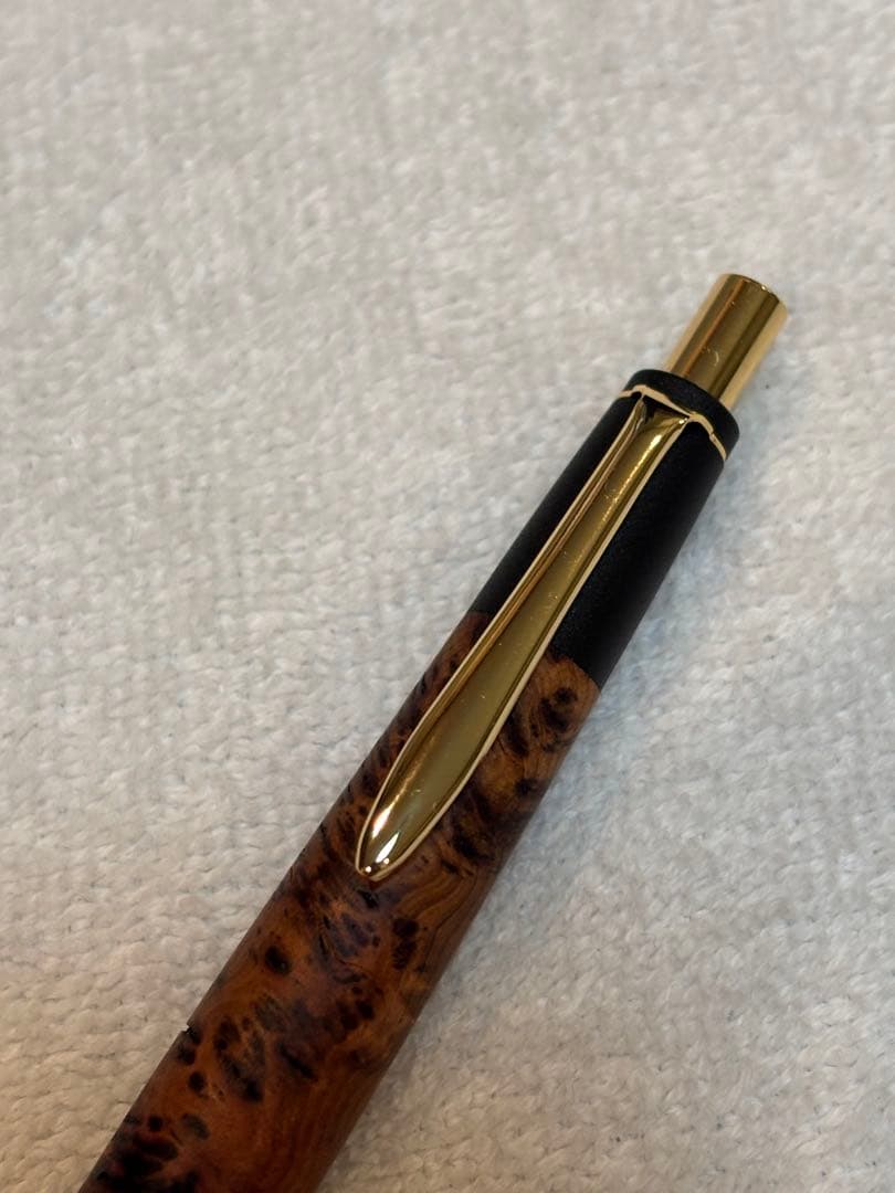 屋久杉 工房 京 特上泡瘤 油木 無垢 木軸 シャープペンシル 現地購入品