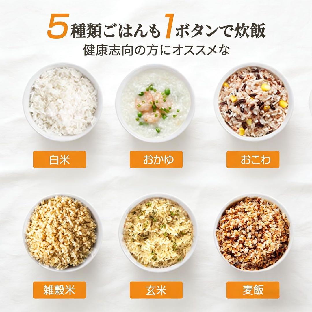 KEECOON 炊飯器 3合 一人暮らし 低温調理機能付き 温度調節可能 新生活