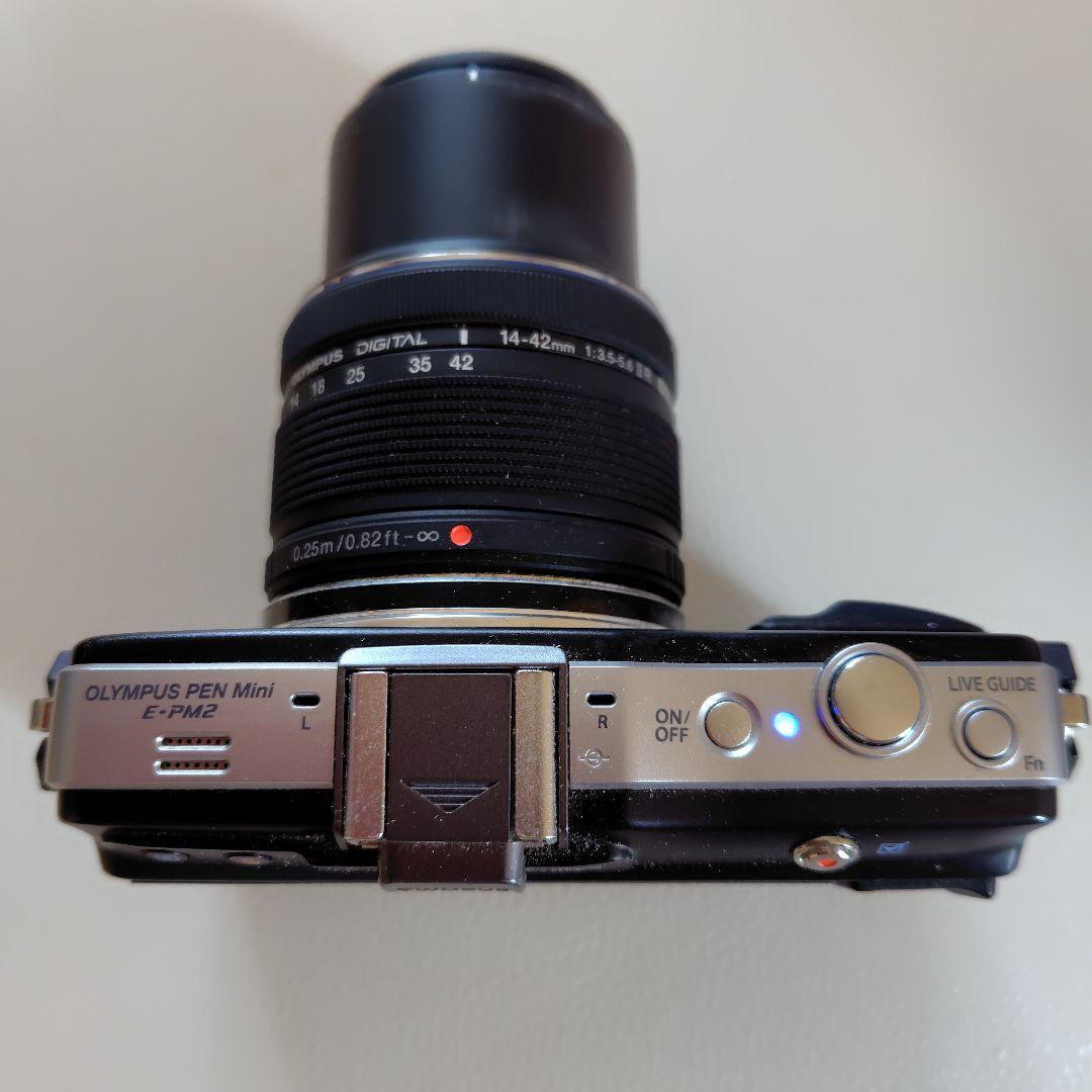 OLYMPUS PEN mini E-PM2、ダブルズームキット、軽量330g