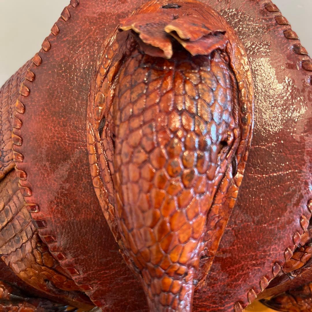 バッグ　革　ワシントン日本国内法種の保存法対象外　ココノオビアルマジロ　骨董