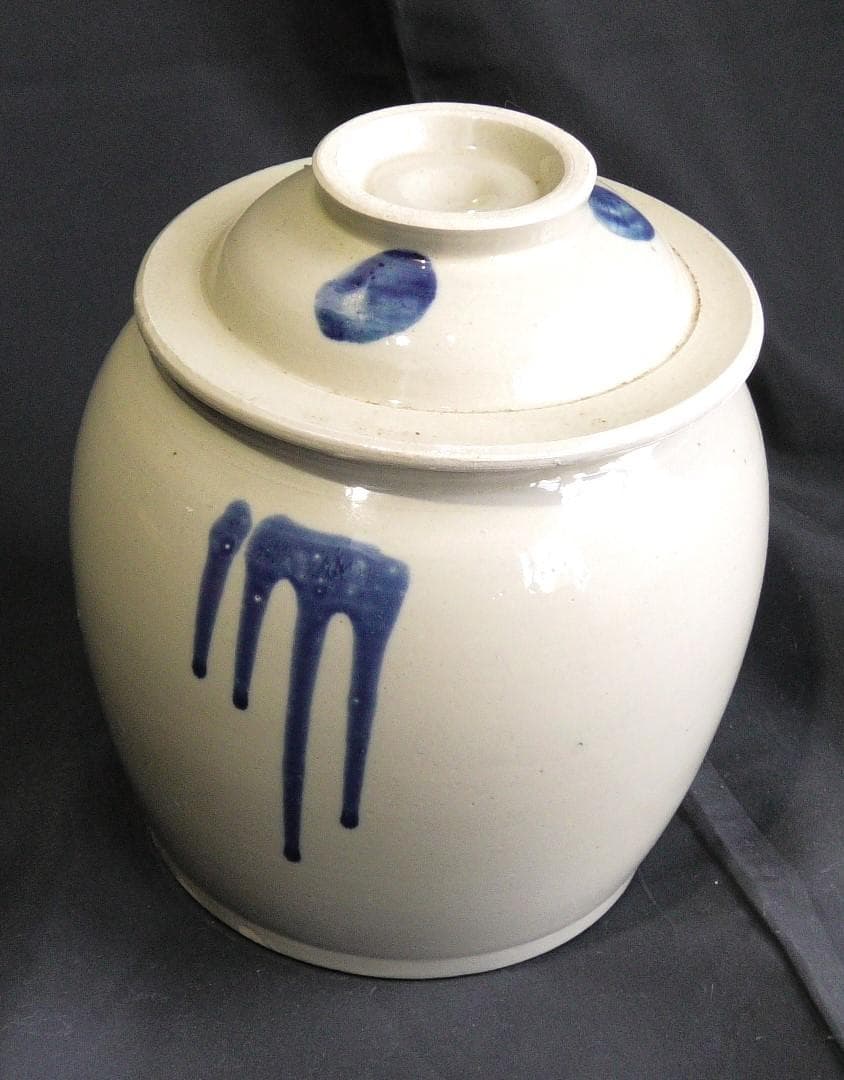 壺　瓶　日本骨董品　漬物瓶　味噌瓶　塩瓶　オブジェ　置物
