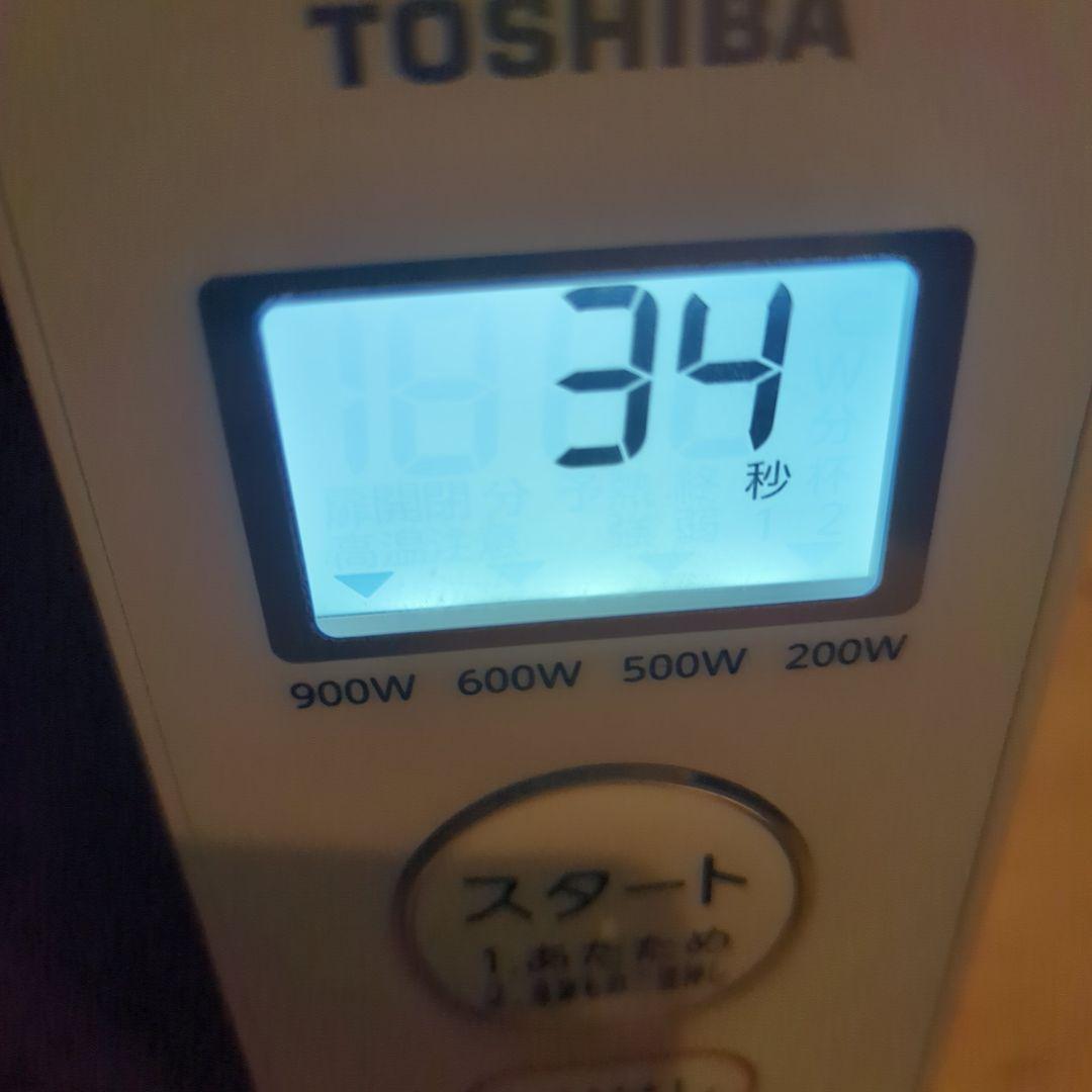 【美品】2023年式　TOSHIBA 電子レンジ 900W 白　ER-WS17