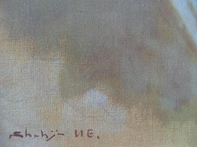 上尚司、【冬の少女】、希少な画集画、新品高級額 額装付、状態良好