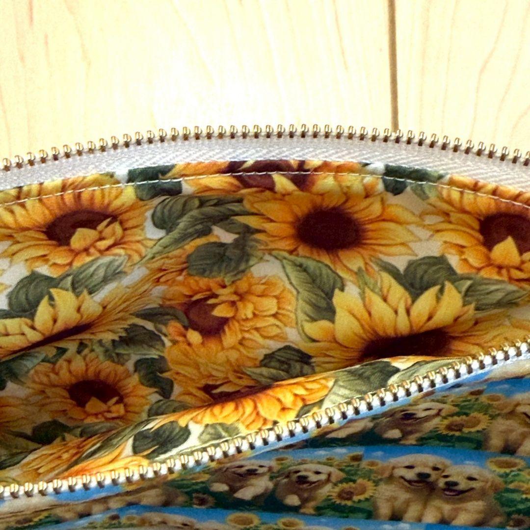 ゴールデンレトリバー　フラットポーチ　20センチファスナー