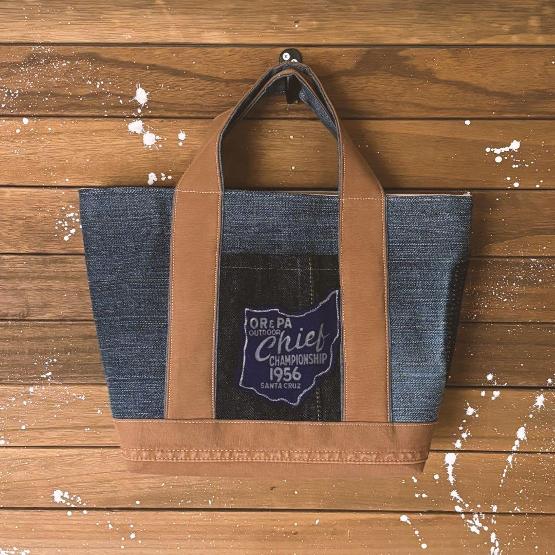 アップサイクル　トートバッグ　デニムリメイク