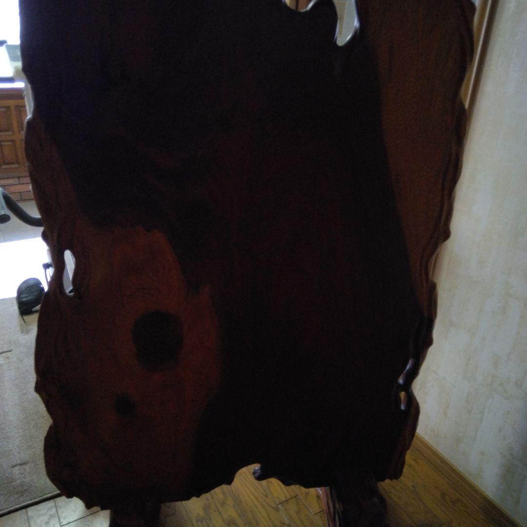 衝立　天然素材の花梨の一枚板