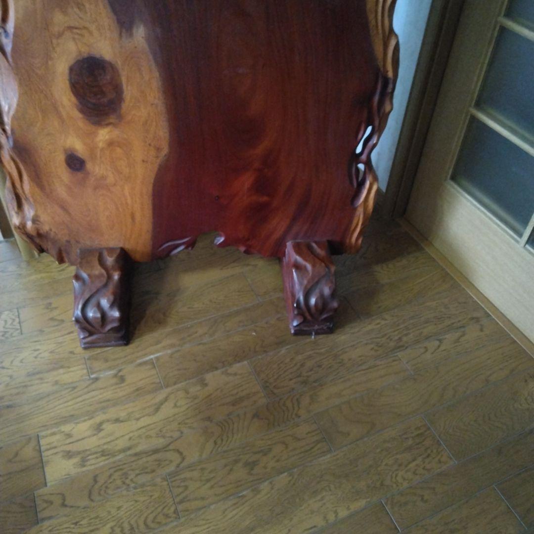 衝立　天然素材の花梨の一枚板