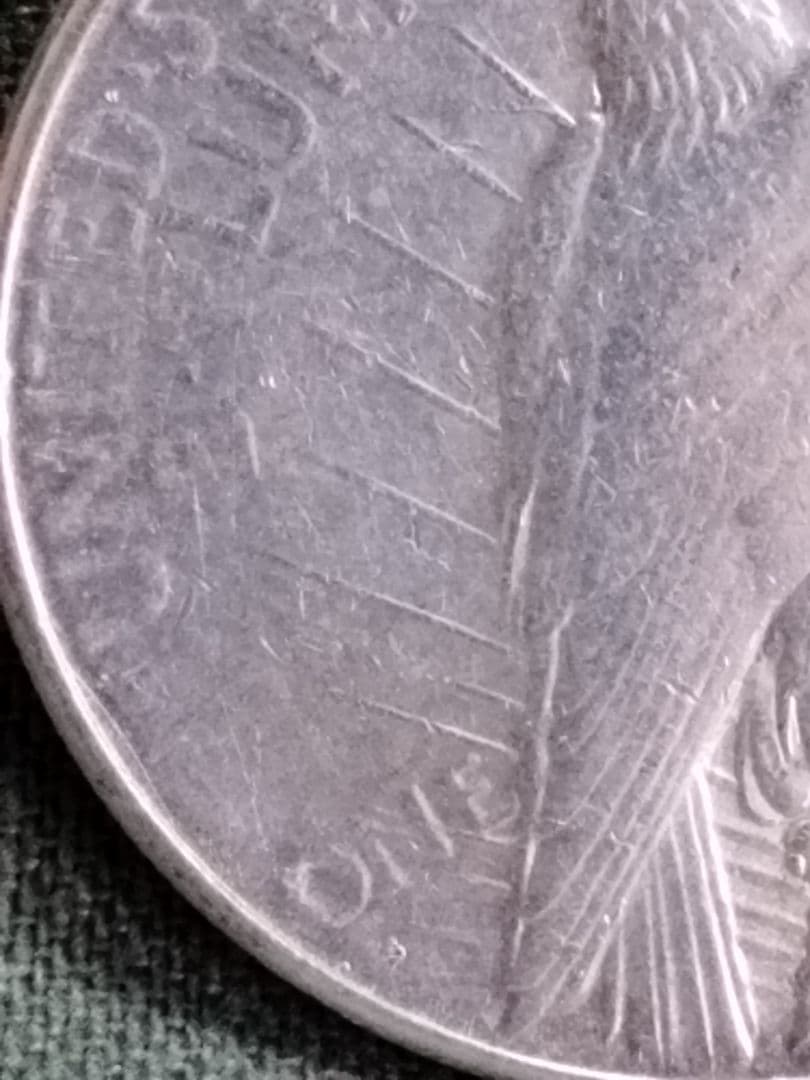 (5205)1926 US．アンティーク　ピースダラー銀貨　ユーズド