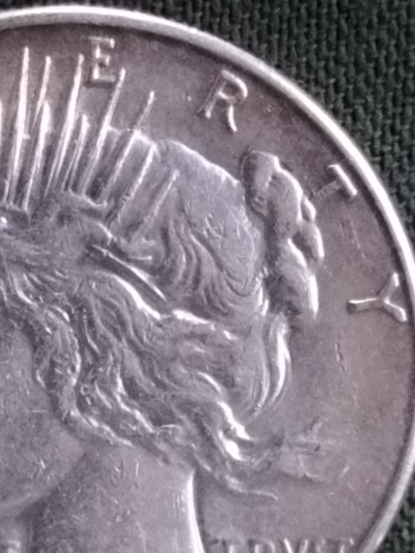 (5205)1926 US．アンティーク　ピースダラー銀貨　ユーズド