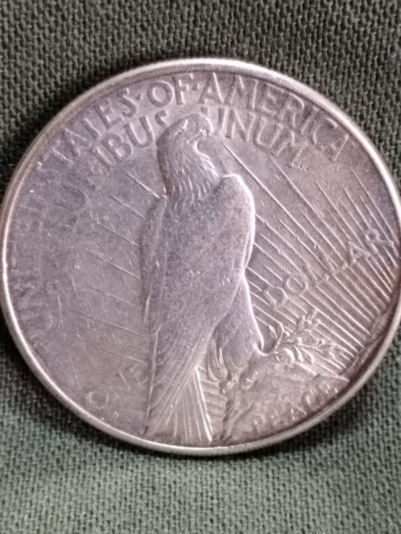 (5205)1926 US．アンティーク　ピースダラー銀貨　ユーズド