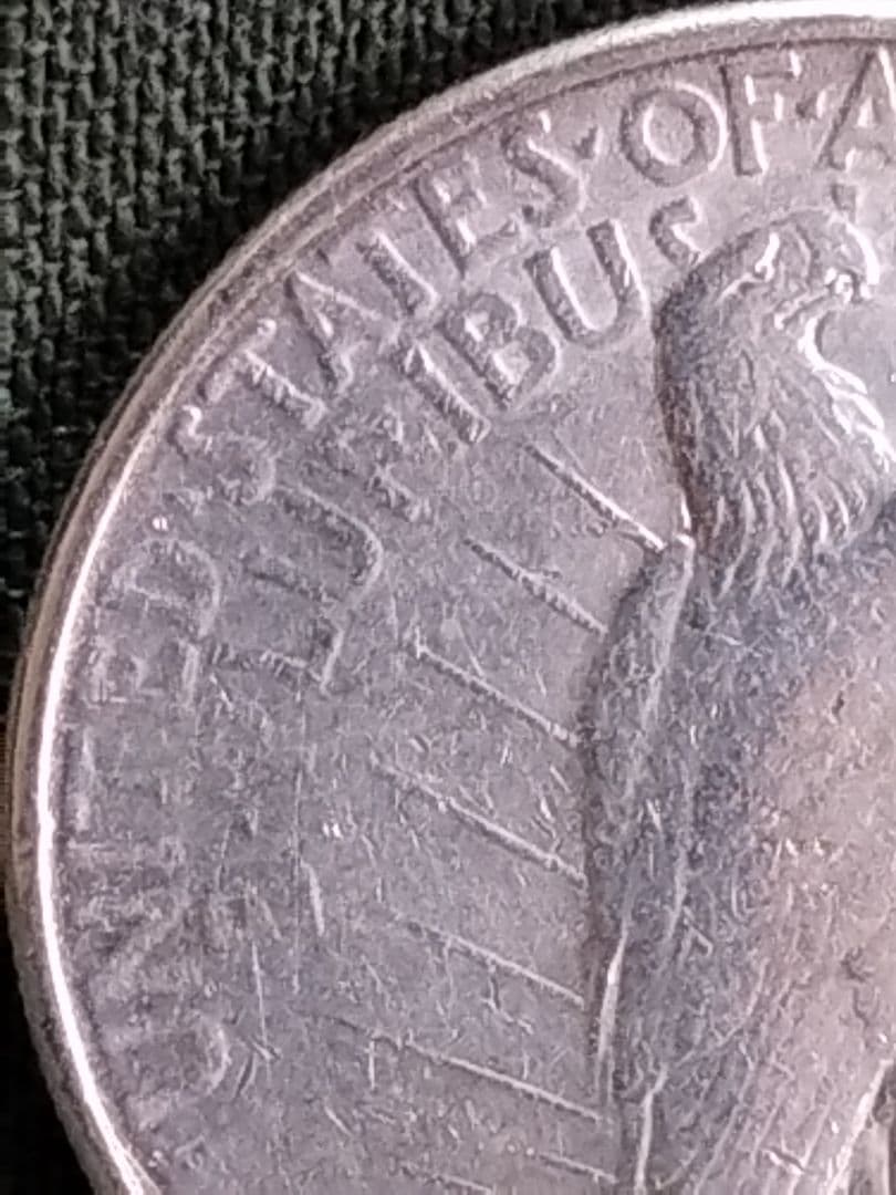 (5205)1926 US．アンティーク　ピースダラー銀貨　ユーズド