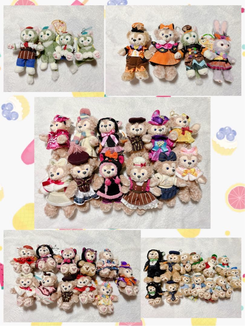 ダッフィー ぬいぐるみバッジ ぬいぐるみストラップ まとめ売り