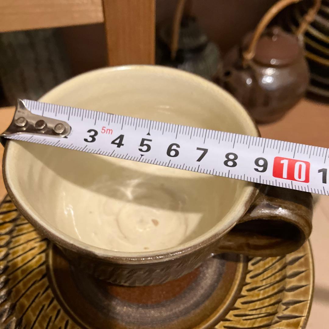 坂本茂木　作　ティーカップ　小鹿田　民藝　民芸