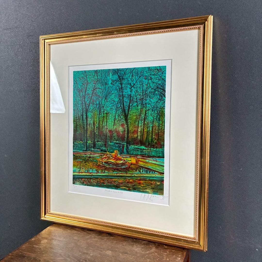 美品 ジャン・カルズー「セレスの泉」リトグラフ 直筆サイン入り 作品保証書有