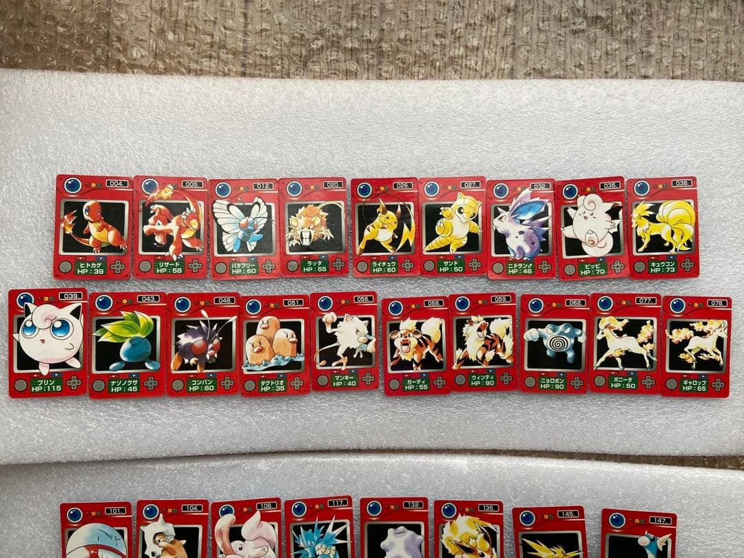 昔（おそらく90年代）のポケモンカード（ミニサイズ）36枚