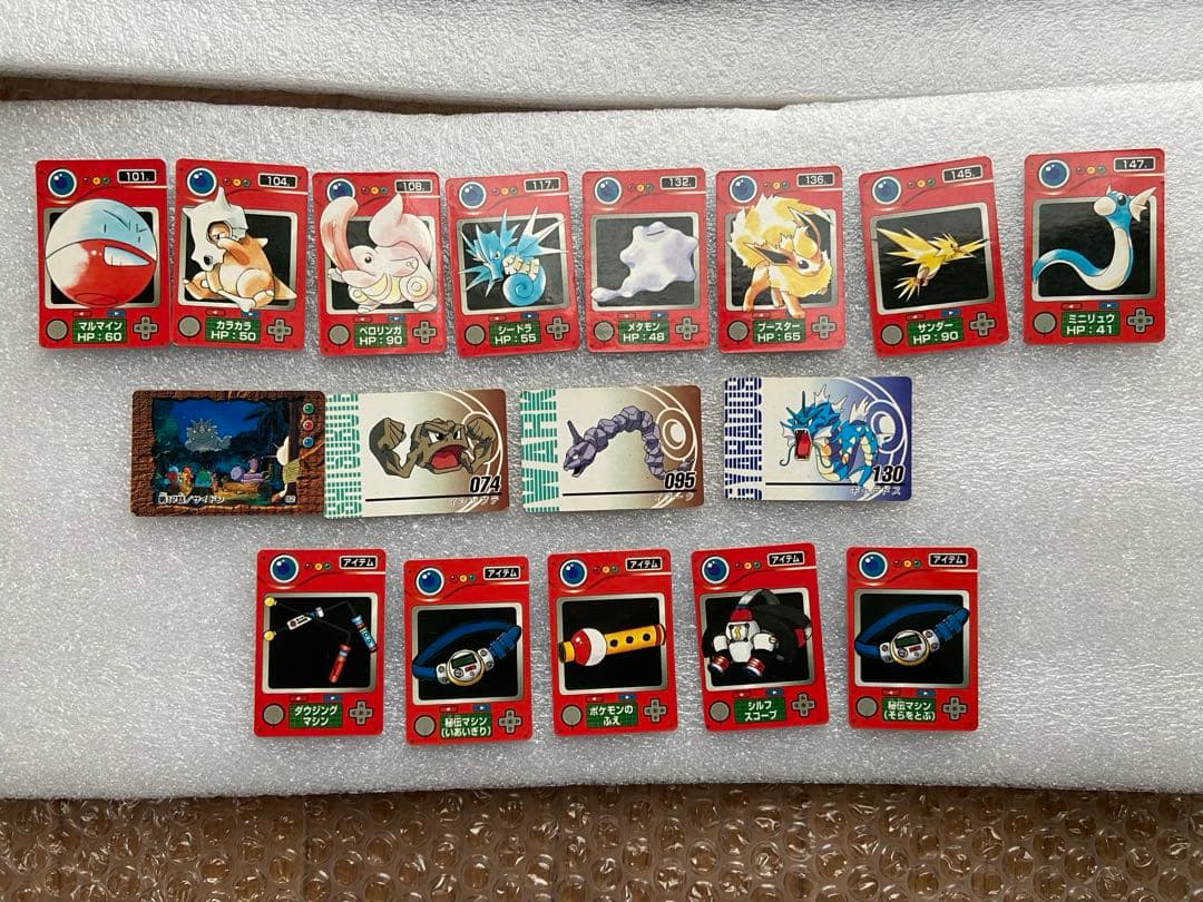昔（おそらく90年代）のポケモンカード（ミニサイズ）36枚