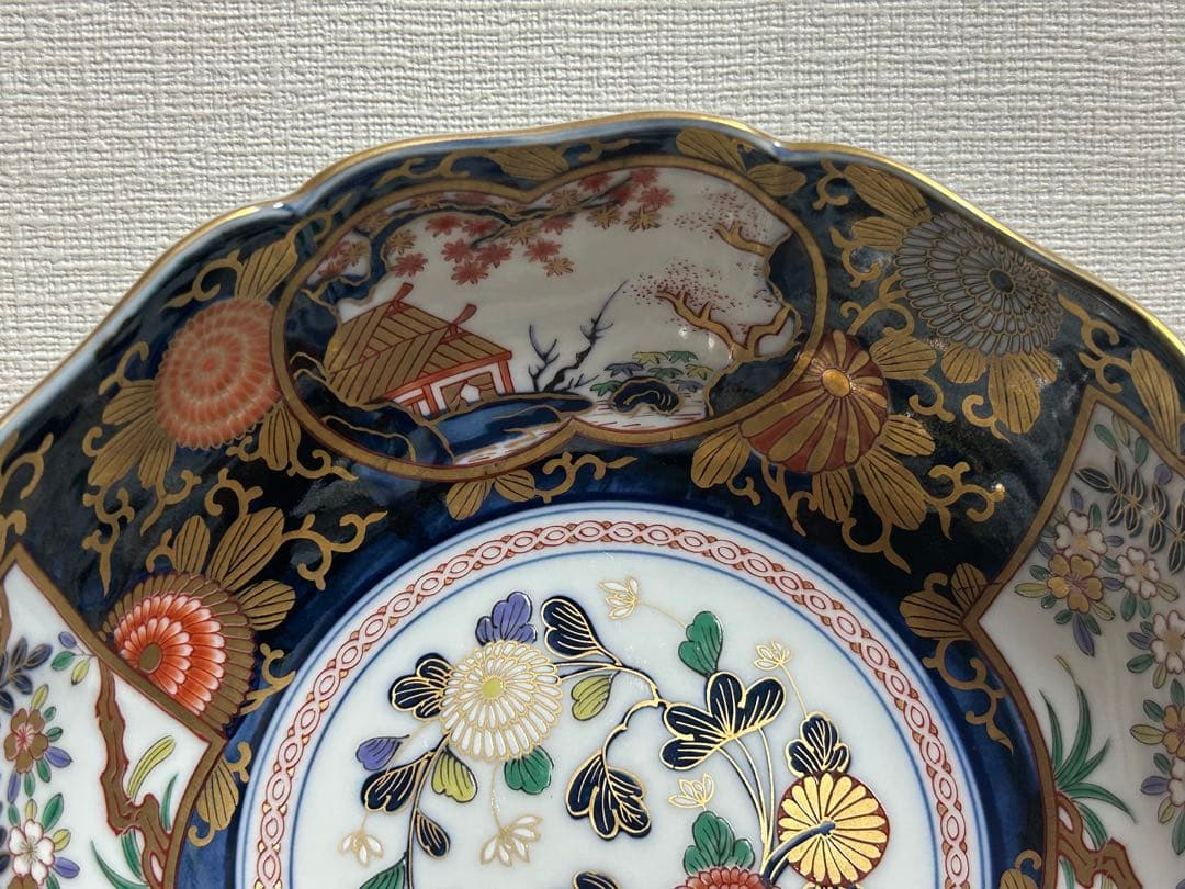 其泉 有田焼 琳派古伊万里様式　盛皿
