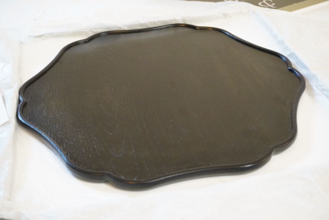 Time & Style Bon - 拭漆 - 輪花盆［美品］トレー　2点