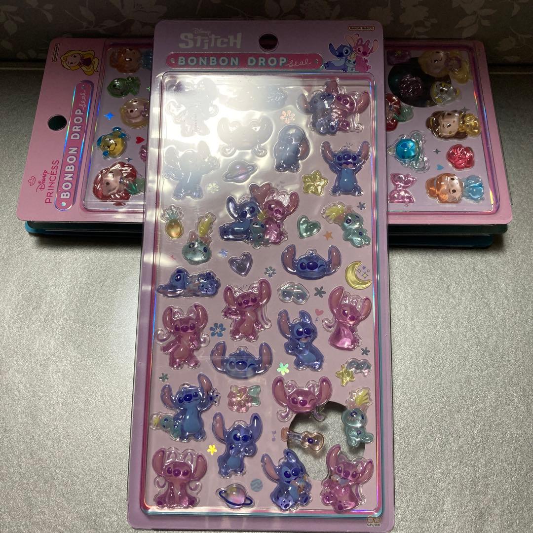 正規品　ディズニー　ボンボンドロップシール　4枚セット　プリンセス　モンスター等