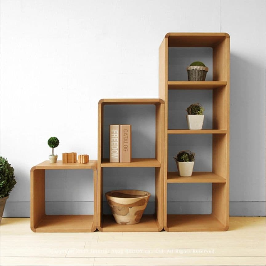 《送料込》日進木工ブリックブロック オープンシェルフ 飛騨家具 スタッキング木製