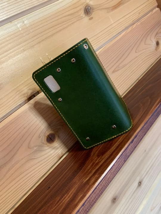 【オーダーメイド】スマホケース　姫路レザー　手縫い　キャンモア