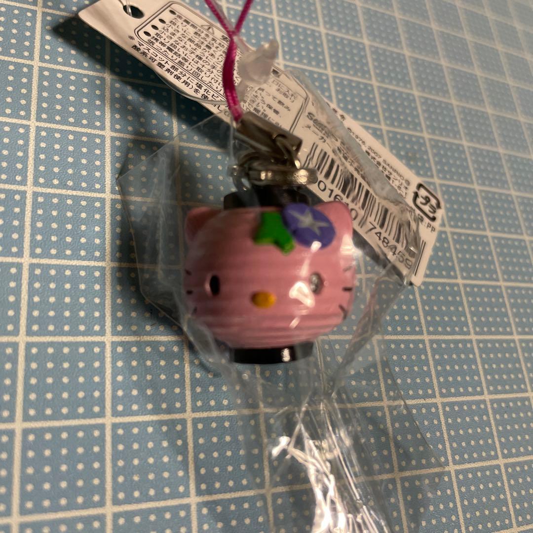 キティ 縁日 提灯 風鈴 ねつけ ストラップ 未使用 セット メルカリ便