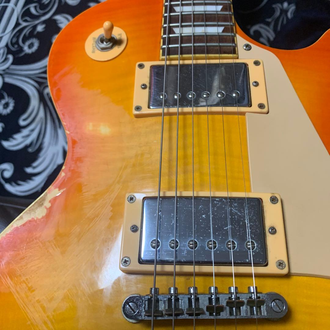 メンテナンス済み　Maison レスポールモデル　オレンジ　ビギナー向け