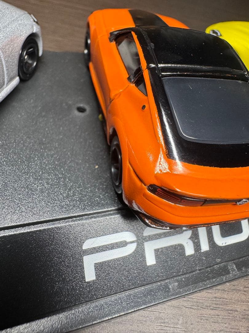 rz 34 トミカ3台セット イエロー オレンジ シルバー　オレンジが改造トミカ