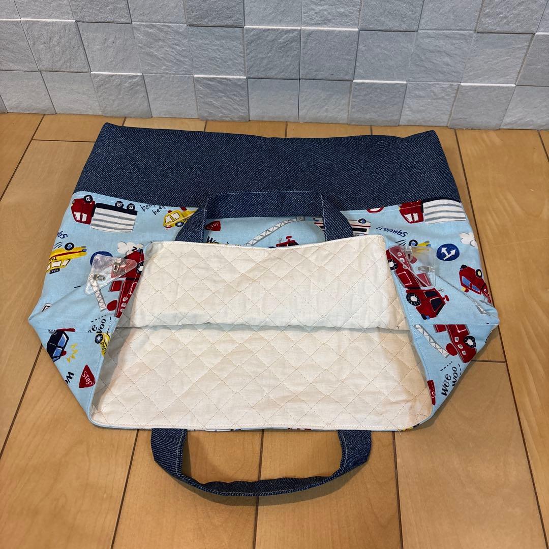【ふねちゃん】入園入学準備9点セット 働く車 男の子 デニム