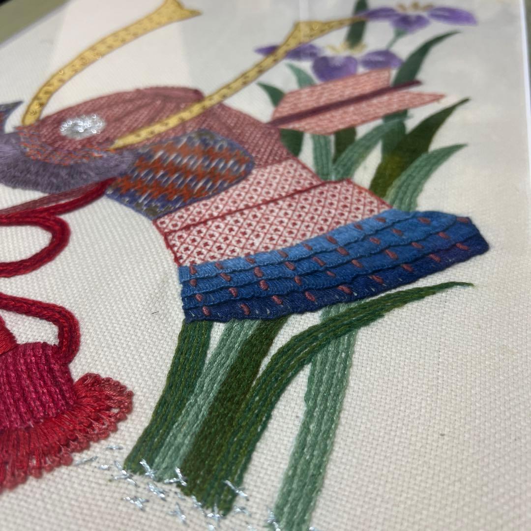 日本刺繍アート作品 武士の鎧 デザイン