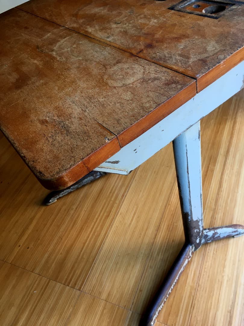 アンティーク スクールデスク　学校机