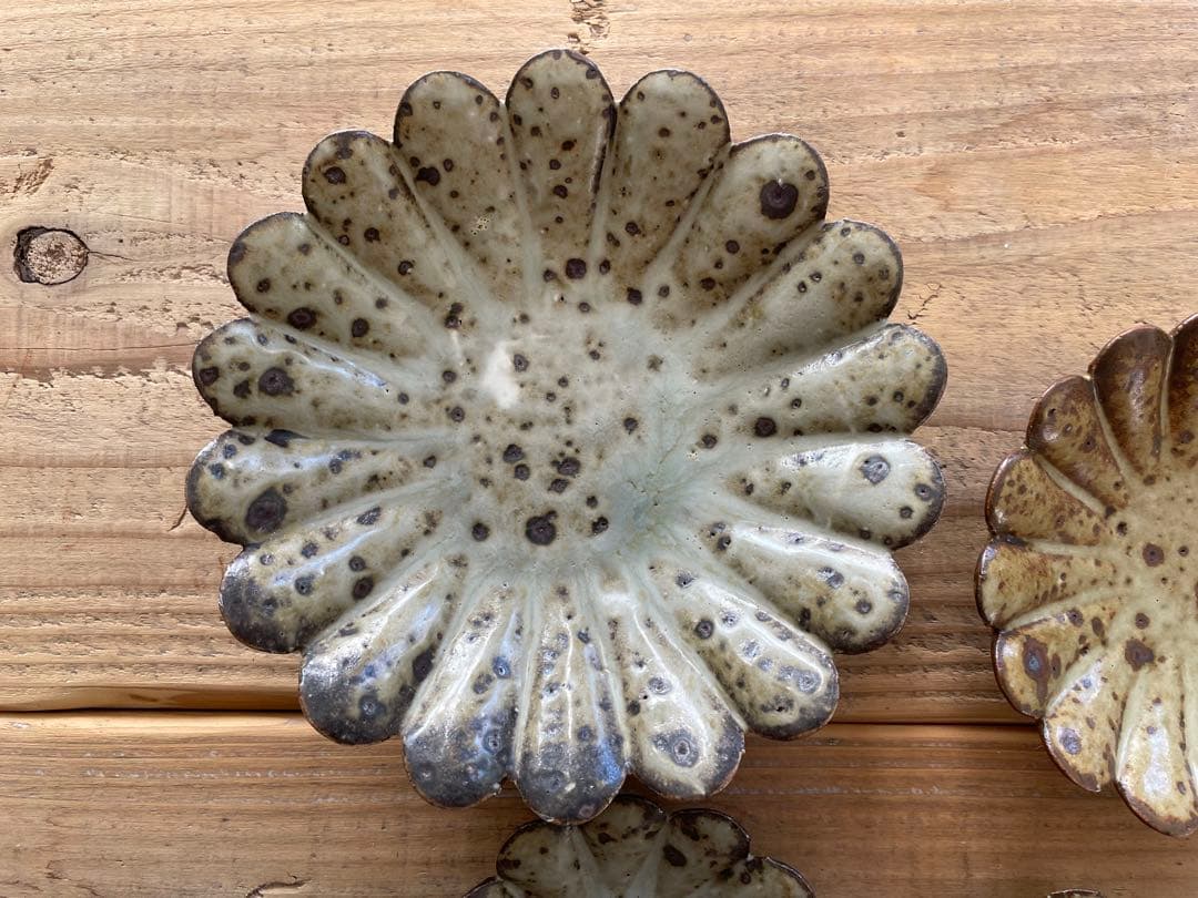 石川裕信　お皿4点　15㎝11㎝8.5㎝6.5㎝