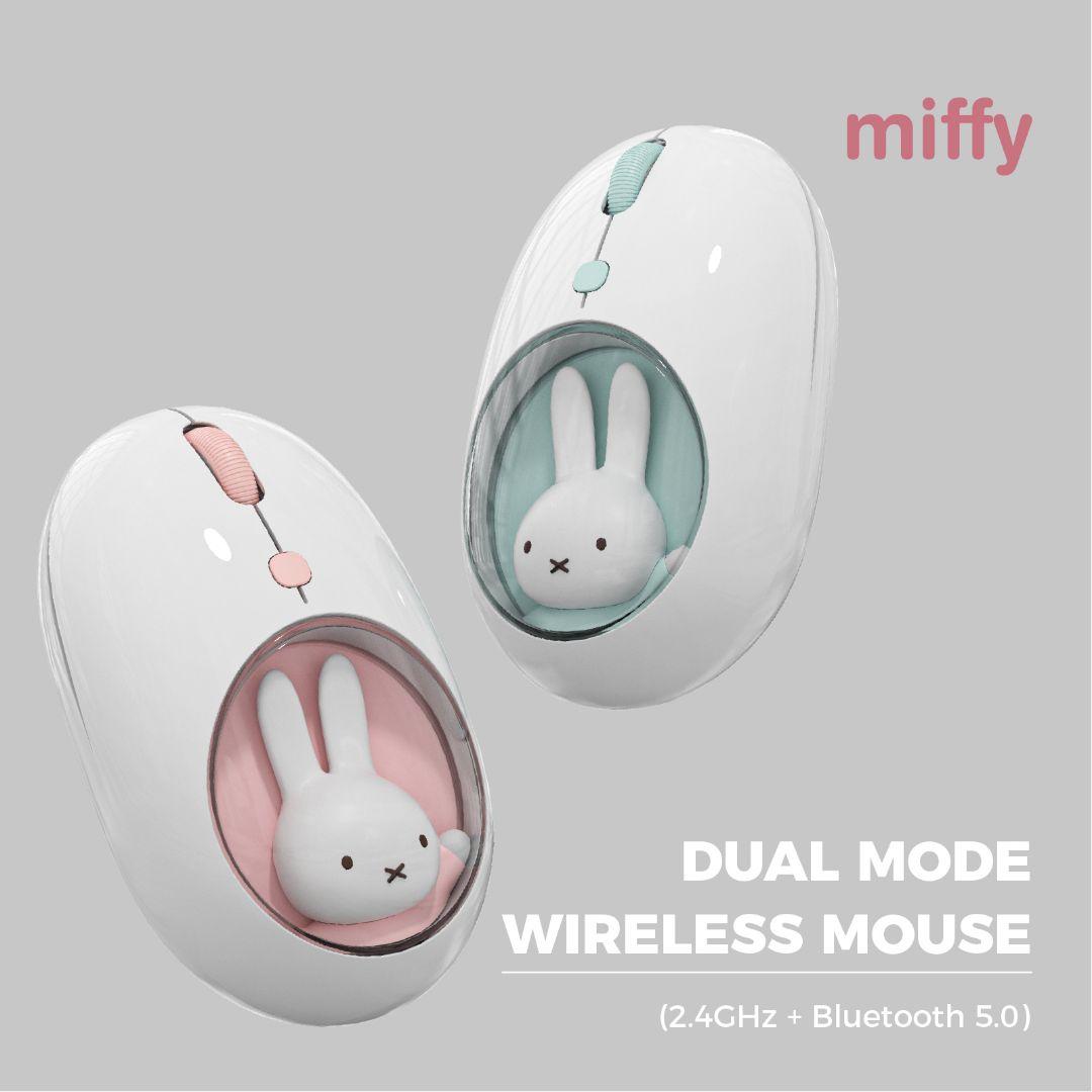 ⭐ミッフィーMIPOW ハンドフィットマウス　【ピンク】＋　②充電器【ピンク】