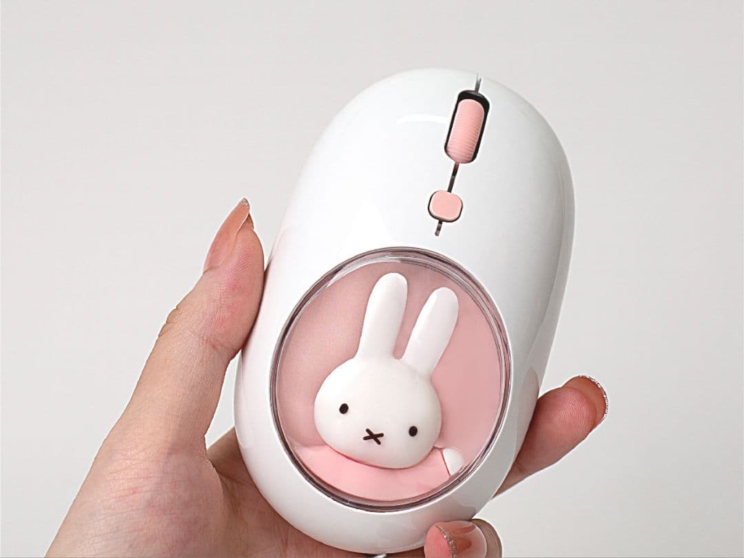 ⭐ミッフィーMIPOW ハンドフィットマウス　【ピンク】＋　②充電器【ピンク】