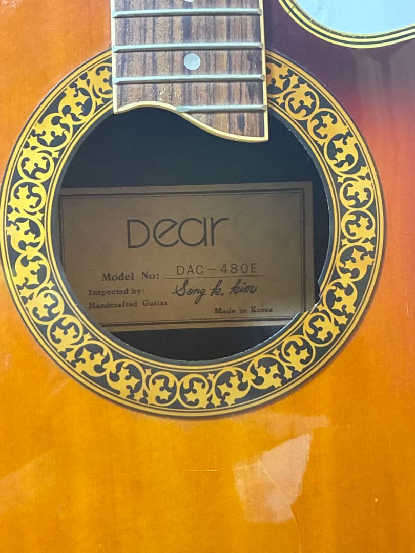 Dear DAC-480E アコースティックギター（弦はついておりません）