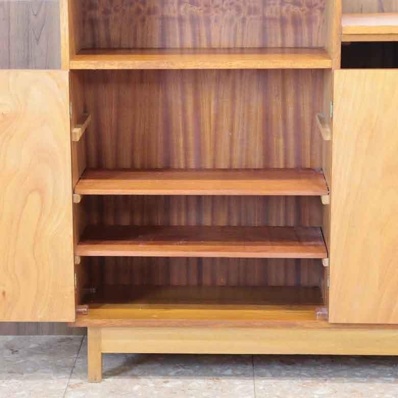 ブックシェルフ サイドキャビネット イギリス ヴィンテージ チーク