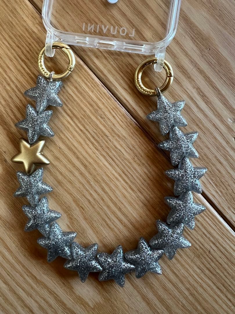 LOUVINI ハンド ストラップ　PETIT ETOILE　SILVER