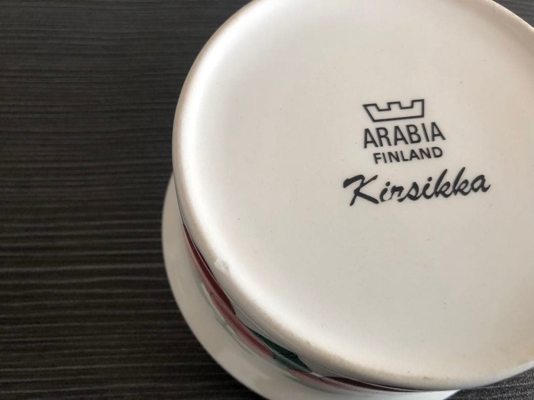 アラビア　キルシッカ　シュガーボウル　arabia kirsikka