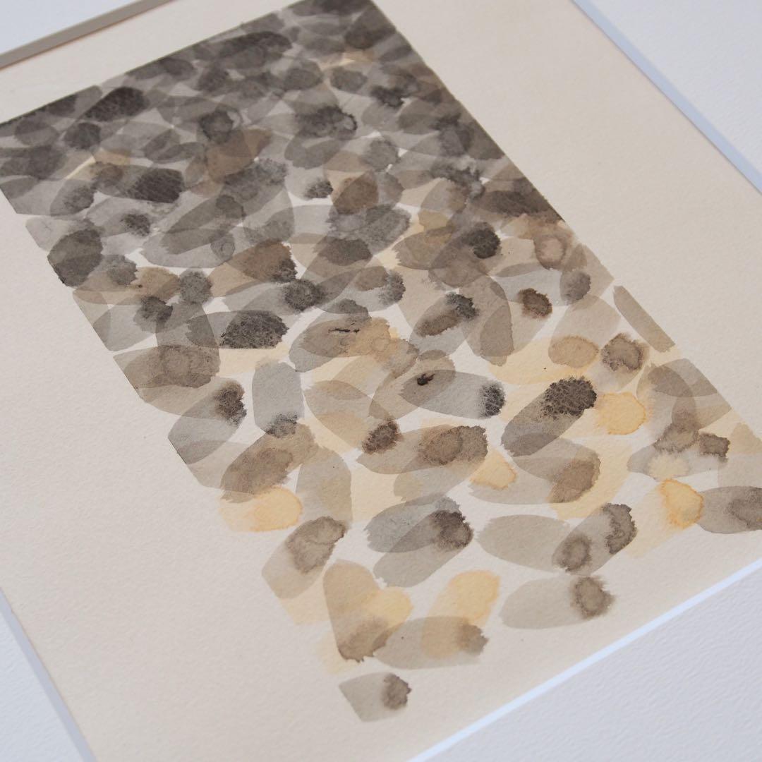 抽象画 オリジナル 作品 マット付き 絵画 現代アート インテリア デザイン