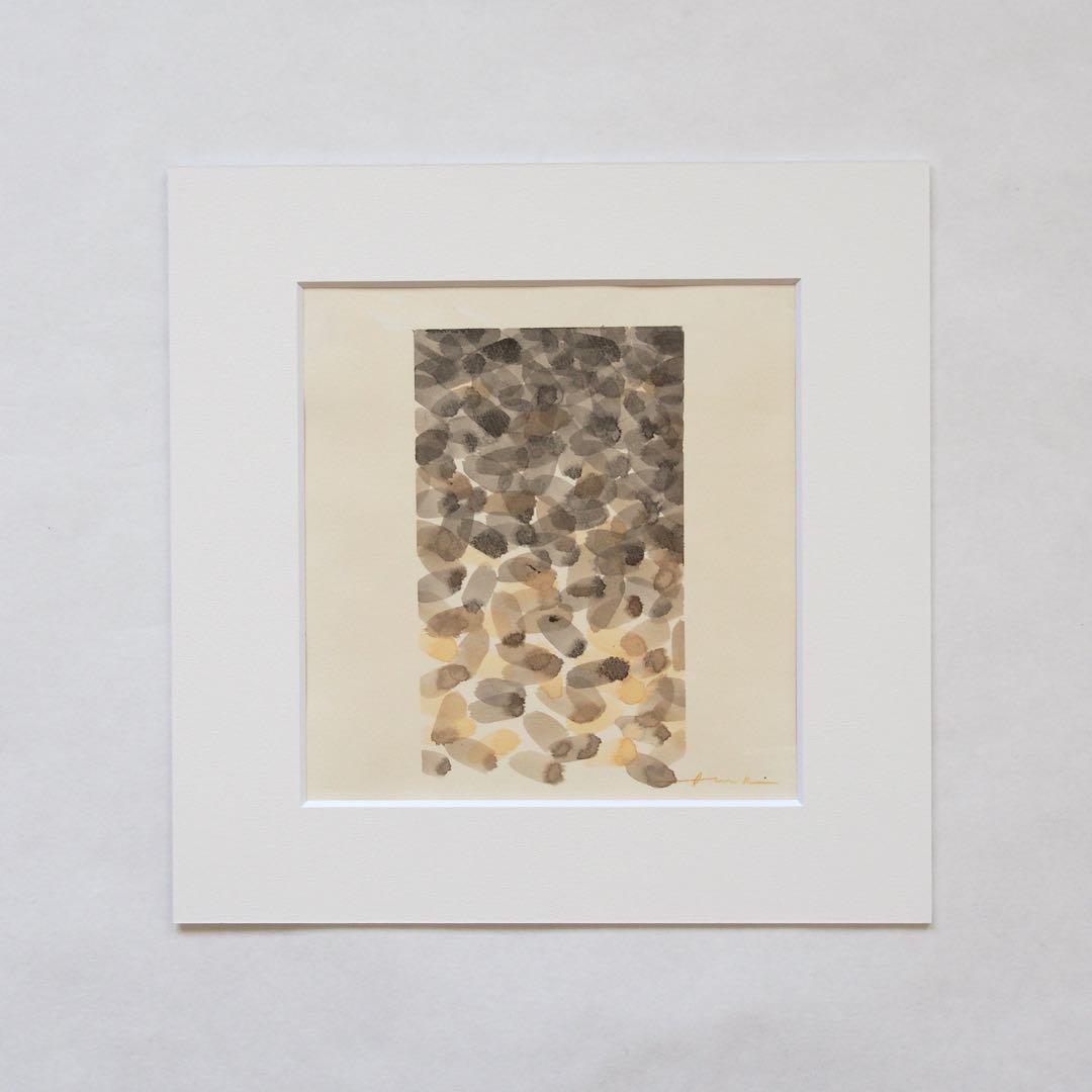 抽象画 オリジナル 作品 マット付き 絵画 現代アート インテリア デザイン