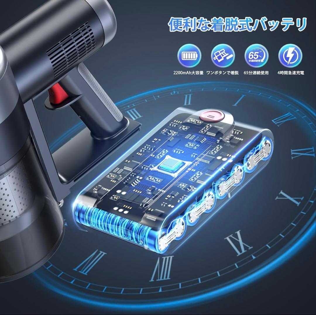 【最終価格】掃除機 コードレス 2026改良進化モデル！75Kpa超強力吸引