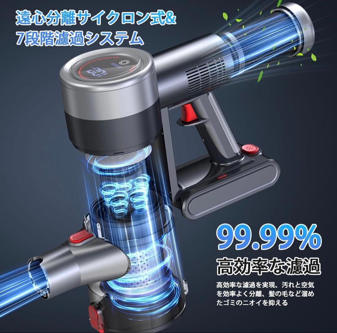 【最終価格】掃除機 コードレス 2026改良進化モデル！75Kpa超強力吸引