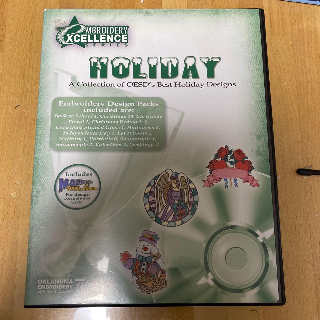 ミシン刺繍模様データ　CD Holiday