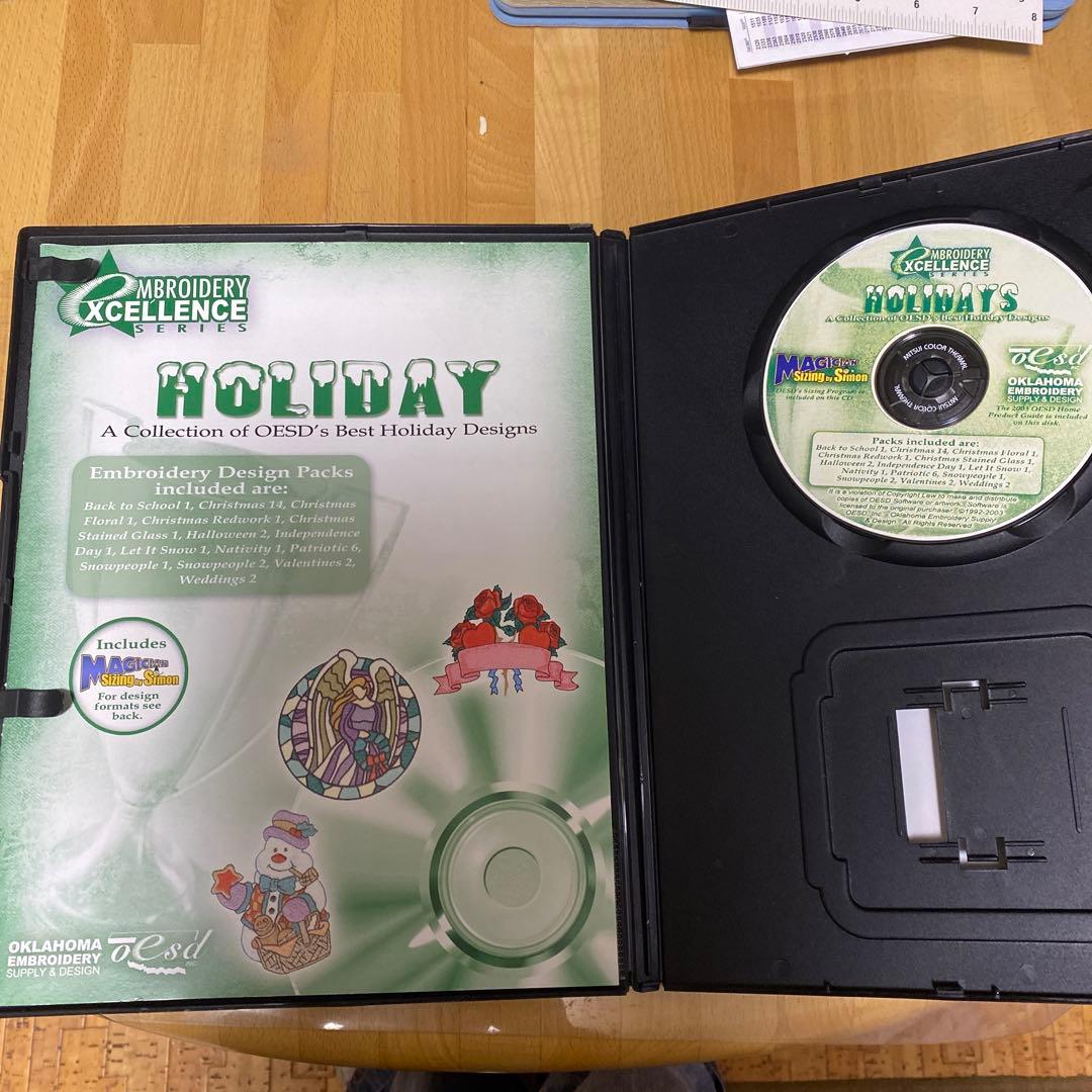 ミシン刺繍模様データ　CD Holiday